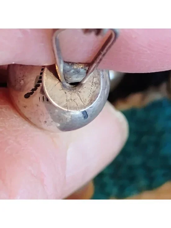 Vtg Roy Vandever Navajo Pearl Bench Bead Sterling Silver Graduated Necklace 23" - Picture 6 of 16